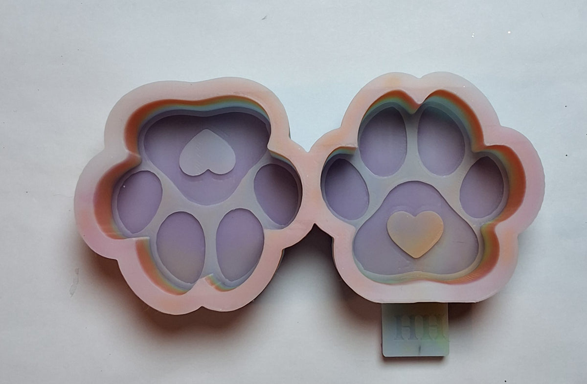Dog paw vents with heart pad
