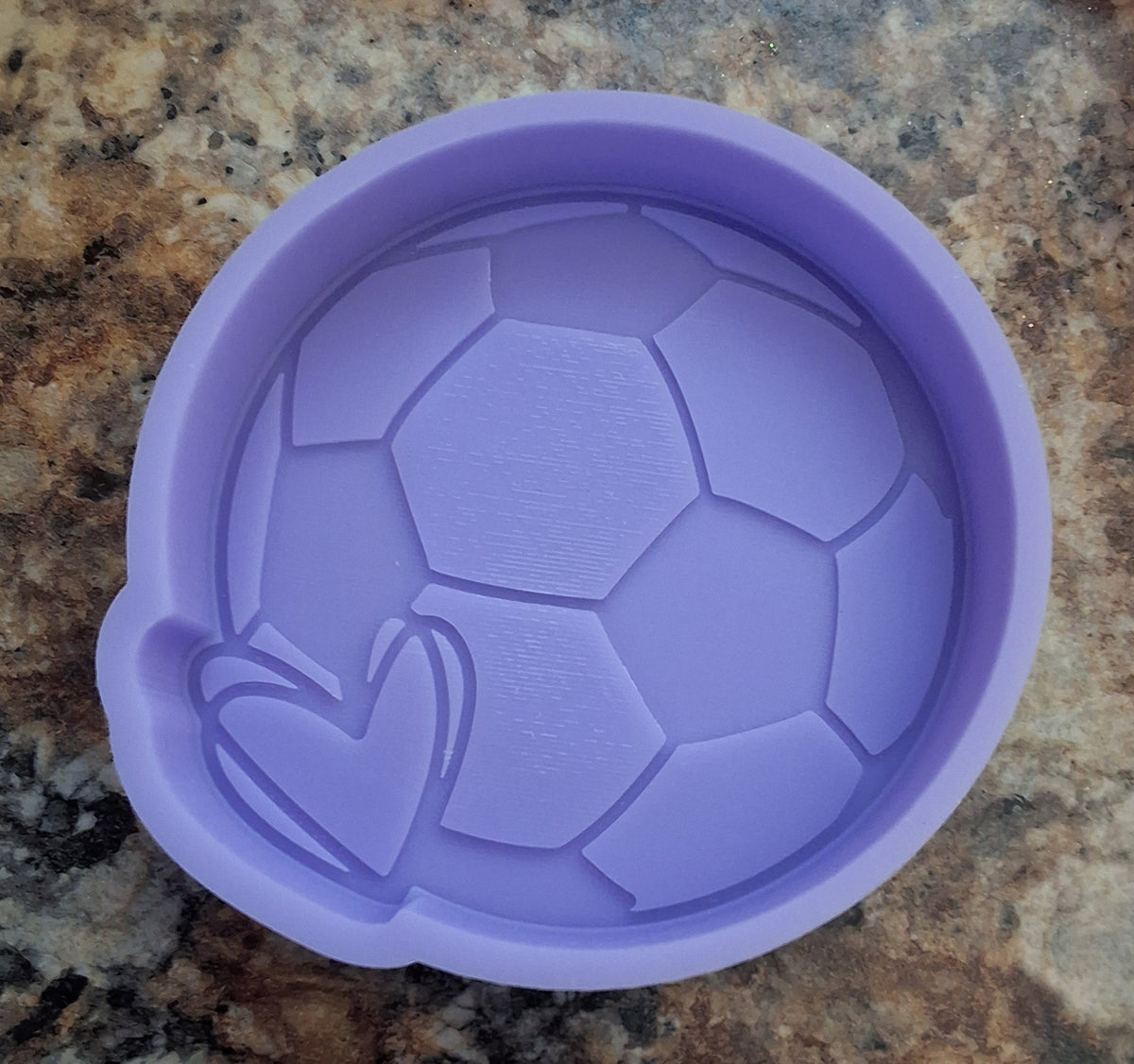 Soccer ball with heart
