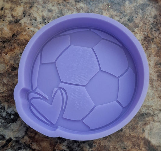 Soccer ball with heart